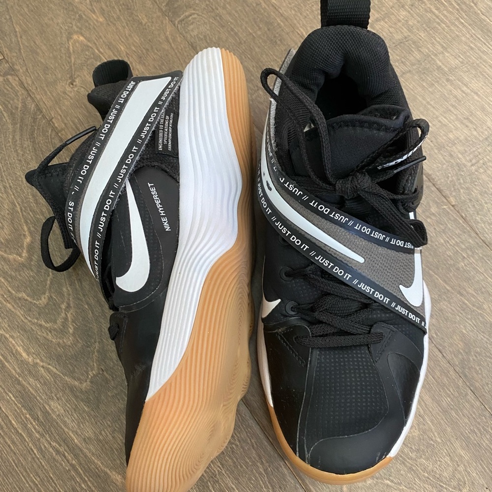 Nike React Hyperset Black White Volleyball Sneaker Sh… Gem